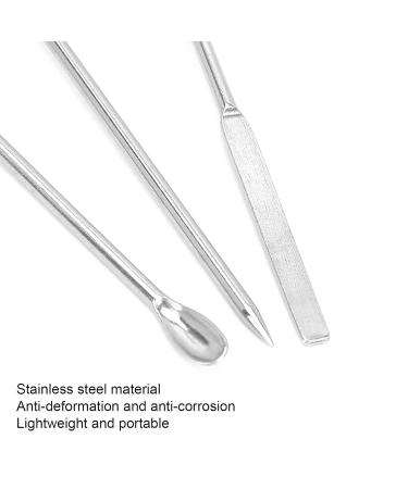 3Pcs Stainless Steel Nail Art Stirring Sticks - Pink Rose Red DIY Tools for Nail Salon - Buy Online on GoSupps.com