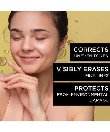Retinol + C Correcting Serum | Anti-Aging Solution for Deep Wrinkles Uneven Skin Tone & Hyperpigmentation | Doctors Preferred | 1oz/30ml - Shop Internationally - Buy Online on GoSupps.com