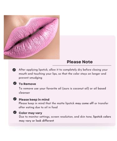 Mynena Metallic Lipstick Liquid - Long-Lasting, Waterproof & Vegan Pink Shade - Buy Online on GoSupps.com