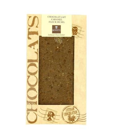 Milk Chocolate Bar Caramel Fleur de sel Pure Cocoa Butter, 100g