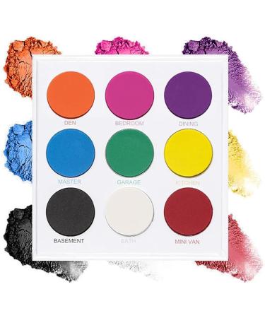 Rainbow Eyeshadow Palette - High Pigmented Colorful Eyeshadow Palette Black Red Blue Matte Eyeshadow Palette Professional Eyeshadow Cruelty-free Makeup Palette - Buy Online on GoSupps.com