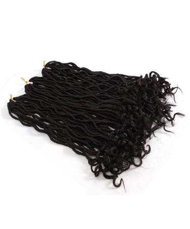 3 Packs 20 Inch Eunice Curly Faux Locs Crochet Hair - Dreadlocks & Goddess Braids (22 Roots/Pack) - Synthetic Hair for International Shipping - Buy Online on GoSupps.com