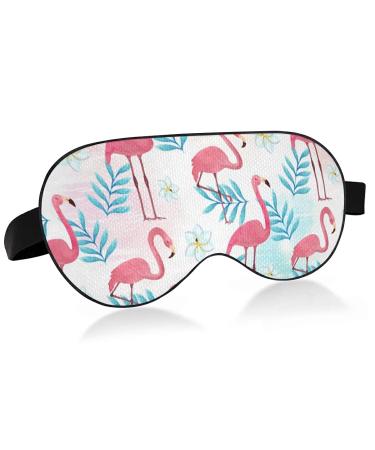 xigua Cute Flamingo Breathable Sleeping Eyes Mask Cool Feeling Eye Sleep Cover for Summer Rest Elastic Contoured Blindfold for Women & Men Travel