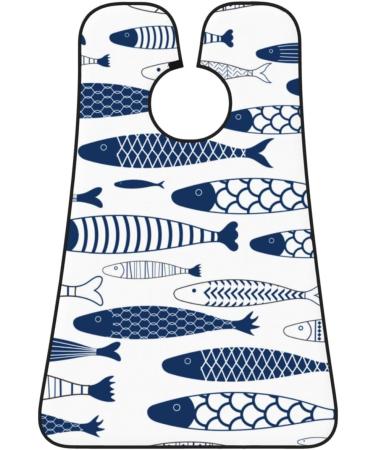 KeuLeN Beard Bib Apron for Men - Funny Blue Fish Shaving Gift | Cool & Cute Beard Grooming Accessory - Buy Online on GoSupps.com