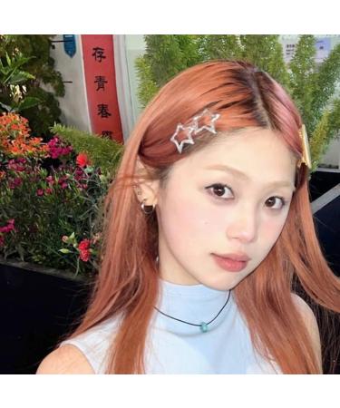 xbiez Small Hair Clip Cute Sweet Snap Hair Clip Star Metal Hairpins Decorative Headwear Y2K Hair Pins Clip Barrettes - Buy Online on GoSupps.com