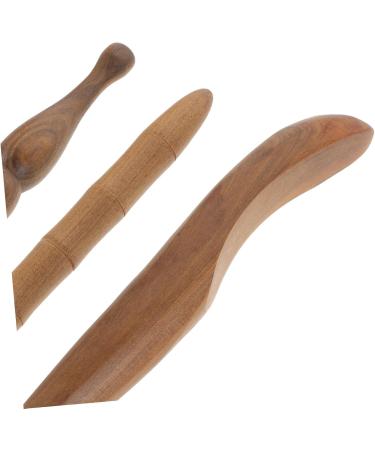 Villcase 3-Piece Manual Massage Tool Set | Hand Massager & Acupuncture Roller Device | Wooden Foot & Hand Massagers for Relaxation - Buy Online on GoSupps.com