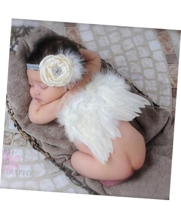 USHOBE 2pcs Baby Photo Props Set - Princess Headband & Wings Infant Clothing for Newborn Girl Photoshoots - Buy Online on GoSupps.com