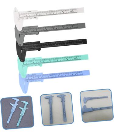 FRCOLOR 5pcs Eyebrow Measuring Ruler Mini Tools Portable Ruler Portable Caliper Plastic Ruler Pocket Student - Buy Online on GoSupps.com