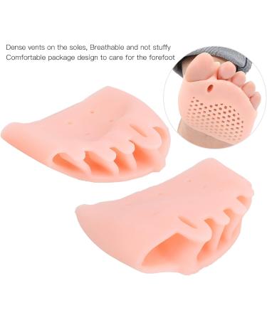Leapiture 5 Pair Silicone Toe Separators - Foot Thumb Eversion Corrector for Overlapping Toes - Skin Color Sport Accessories - Buy Online on GoSupps.com