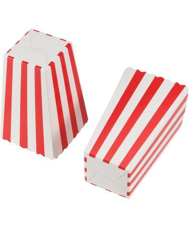 ZOENHOU Pack of 120 Popcorn Bags Red/White Striped Popcorn Bags Small Popcorn Boxes Mini Snack Boxes Cardboard Candy Container Set for Sweets Popcorn Party Cinema Easter Birthday Party - Buy Online on GoSupps.com