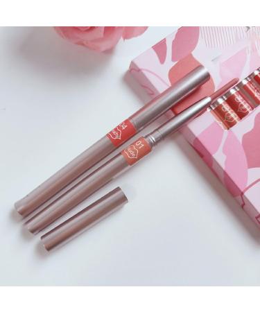 Lip Pencil Set Pack of Lip Liners 12 Pieces Lip Pencil Makeup Lipliner Matte Lipliners Makeup Set Lip Sculpting Pen for Mom Girlfriend - Buy Online on GoSupps.com