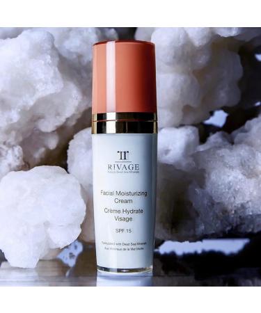 Rivage Dead Sea Minerals Facial Moisturizing Cream 60ml - 15 SPF Vegan No Animal Testing No Harsh Chemicals - Shop Internationally - Buy Online on GoSupps.com
