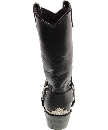 Dingo Men's Chopper Square Toe Mid Calf Boots - Black | Size 13 X-Wide - Buy Online on GoSupps.com