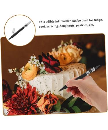 Hohopeti Gourmet Writers 2pcs Baking Pigment Pen Edible Baking Pen Baking Grocery Supplies Edible Ink Pen Marker Pen Cake - Buy Online on GoSupps.com