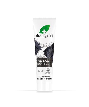 DR Organic Activated Carbon Toothpaste - Extra Lightening Natural Vegan Paraben & SLS-Free 100ml - Buy Online on GoSupps.com