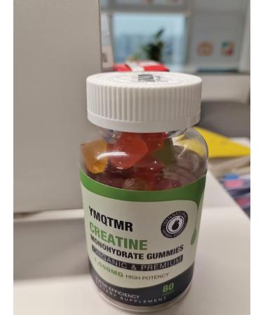 YMQTMR Creatine Monohydrate Gummies - 80 Count - Unisex Fitness Booster for Muscle Power -Energy Revival