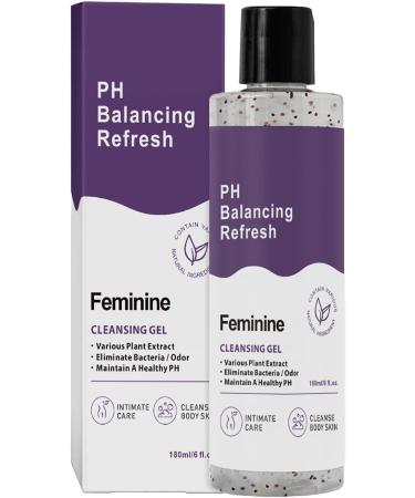  Nbhuiakl Daily PH Balanced Feminine Cleanser Refreshing PH Balancing Shower Gel 180 Ml Natural Gentle Feminine Hygiene | Feminine Moisturizing Body Wash For Friends Family And - Buy Online on GoSupps.com