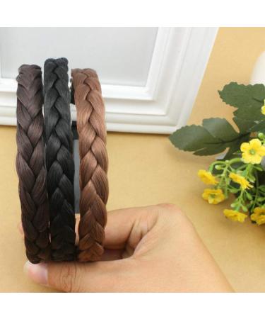 Lurrose 3 Pcs Synthetic Hair Braided Headbands - Women's Hair Accessories - Buy Online on GoSupps.com