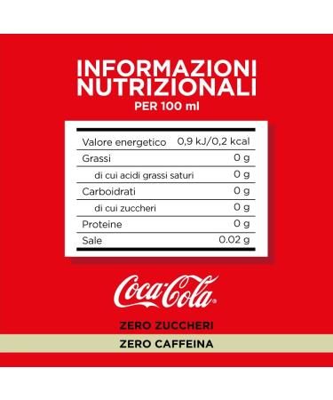  Coca-Cola Coca-Cola Zero Sugars Zero Caffeine - 6 x 1.5L Bottles All the Flavour Coca-Cola Calorie Free and Caffeine Free 100% Recycl - Buy Online on GoSupps.com