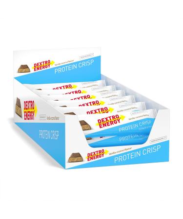 Dextro Energy Protein Crisp Vanilla Coco - 24x50g (24 -pack) - Audaur protein bar with 3: 1 ratio of carbohydrates and protein protein bar for workout and regeneration gluten -free vanilla -cooco single