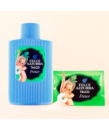 G n rique Felce Azzurra Scented Talc 200 g + 100 g Free Natural Talcum Powder Fresh and Gentle on the Skin No Dyes or Preservatives Made in Italy