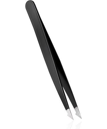 Rubis Evolution 2in1 Tweezers - Pointed Splinter & Ingrown Hair - Black - Perfect for Eyebrow Plucking - International Shipping Available - Buy Online on GoSupps.com