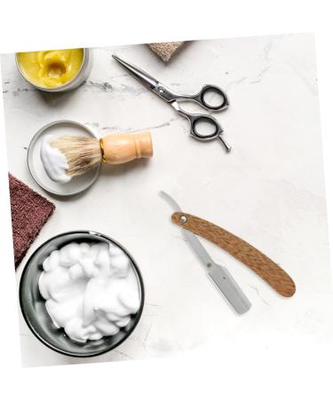 Angoily Manual Razor Tool - Wooden Beard Holder for Men - Red Sandalwood Accessory 14.8x2.7x0.9CM - Buy Internationally - Buy Online on GoSupps.com