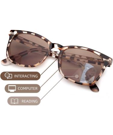 LianSan Multifocal Reading Sunglasses for Men & Women - UV400 Trifocal Sun Readers with Spring Hinge Tortoise Frame for 20ft Distance 2.50x - Buy Online on GoSupps.com