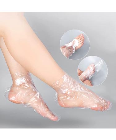 200 Count Paraffin Wax Bath Liners for Hand & Foot - Plastic Therapy Bags Covers for Heated Mitts Treatment - Includes 100 Booties & Gloves - Buy Online on GoSupps.com