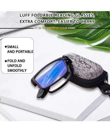 LUFF Foldable Reading Glasses for Men & Women | Anti Blue Light 3.0X | International Shipping Available - Buy Online on GoSupps.com