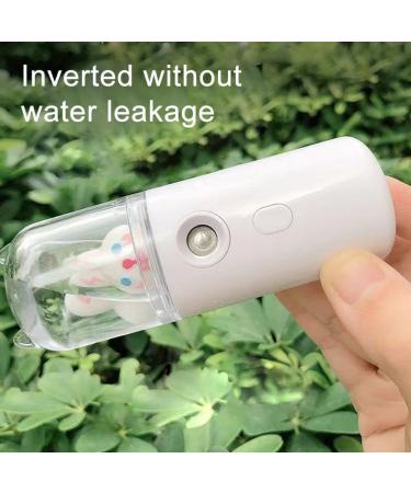 Cute Nano Mist Facial Sprayer Beauty Instrument USB Humidifier Rechargeable Face Nebulizer Beauty Tool Moisturizing Steamer Tiger White Free Size - Buy Online on GoSupps.com