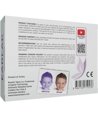 Kids Ear Corrector - Protruding Ear Sticker for 12-72 Months | Non-Surgical Ear Pinning | 20 Correctors + 10 Solaps - Buy Online on GoSupps.com
