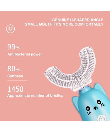 Buy Electric Toothbrush for Kids - Deep Clean Food Grade Material Cute Cartoon Design - Blue 1 Pack Fast International Shipping! - Buy Online on GoSupps.com