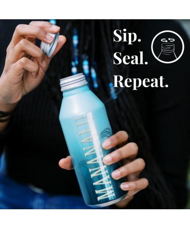 Mananalu Pure Water | Electrolyte-Infused Purified Water | 16 oz. Aluminum Bottles (12-Pack) - Buy Online on GoSupps.com