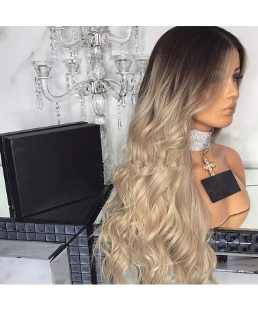 Buy MARBER 28 Inch Long Blonde Wig with Dark Roots | Curly Synthetic Wig for Women - Elevate Your Style! - Buy Online on GoSupps.com