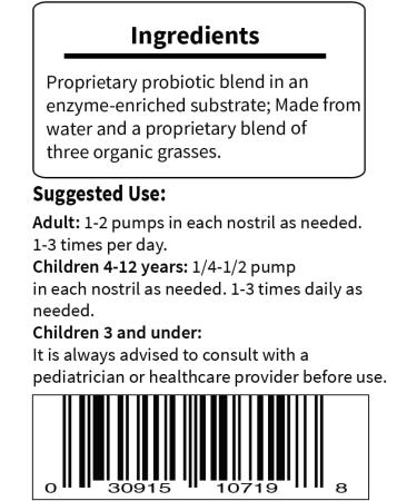 LiviaOne Nasal Spray - All-Natural Plant Based Probiotic Sinus Spray - 1 Fl Oz (Pack of 2) - Buy Online on GoSupps.com