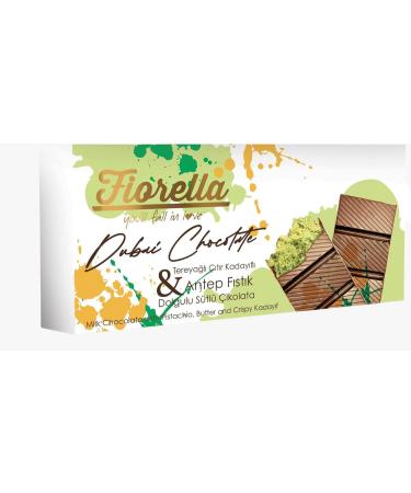 Chocolate Dubai - The Gourmet Alliance of Crispy Kada f Pistachio and Chocolate in Large Format 200 g for Even More Gourmandise! - Buy Online on GoSupps.com