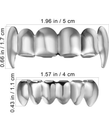 TOYANDONA Silver Plated Hip Hop Teeth Grill | Stylish Mouth Grills for Men & Women - Buy Online on GoSupps.com