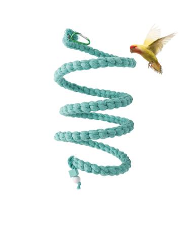 Vogel spiral rope seat bird-hemp rope rocking rod bird cage stand accessories bird-standing climbing toys for parrots parasol budgies nymphensittiche (300 cm)