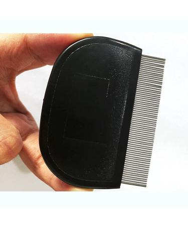 Metal Lice Comb for Cats Dogs Children & Adults Effective Black Nit Comb for Lice Removal - Buy Online on GoSupps.com