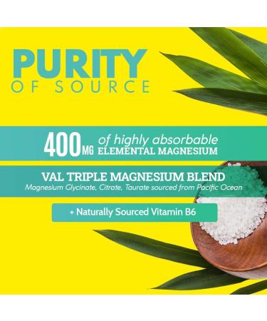 VAL Triple Magnesium Complex - 400mg Magnesium for Muscle Relaxation, Sleep & Energy Support - Vegan, Non-GMO - 90 Capsules - Buy Online on GoSupps.com