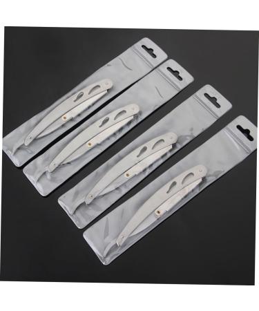 FOMIYES Vintage Razor Holder Set - 2 Mini Foldable Stainless Steel Shaving Holders | Perfect Father's Day Gift - Buy Online on GoSupps.com