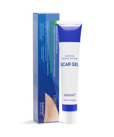 Scar Cream Silicone Scar Gel for Old and New Scars Scar Treatment for Keloids C-Section Burn Surgery Acne Advanced Formula for Reducing Scars Visible Results- For All Skin Types(1.5 OZ)
