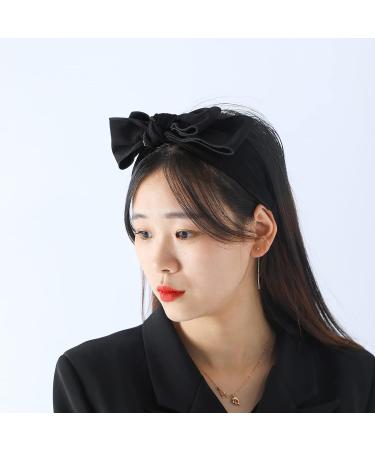 SARTS Double Layered Bow Knot Headband - Red Black Hair Accessories for Women and Girls - Buy Online on GoSupps.com