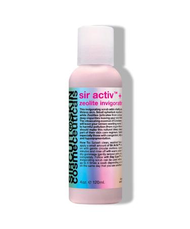 Sircuit Skin Sir Activ Deep Cleansing Scrub - Deep Exfoliating Facial Scrub with Jojoba Beads Neem Leaf Extract and Apple Stem Cells - Purifying Face Exfoliator Scrub Promotes Smoother Skin (4 oz)
