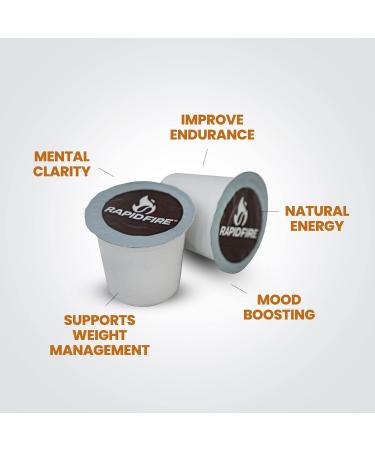 Rapid Fire Ketogenic Caramel Macchiato Keto Coffee Mix & Pods Supports Energy & Metabolism Weight Loss Diet 15 Servings 7.93oz & 16 Count K Cups - Buy Online on GoSupps.com