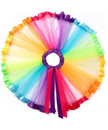 TWINKLEDE Rainbow Ballet Tulle Tutu Skirt for Women and Girls - Party Dance Skirt - Buy Online on GoSupps.com