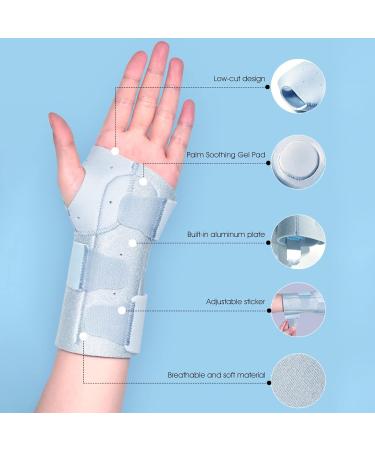 WskLinft 1Pc Wrist Tunnel Promote Healing Strong Stability Night Wrist Sleep Support Brace for Carpal Tunnel Left Hand Grey - Buy Online on GoSupps.com