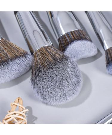 16-Piece Small Waist Black Makeup Brush Set - Perfect 22cm Brushes for Flawless Application | International Shipping - Buy Online on GoSupps.com