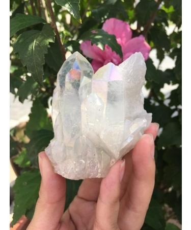 Natural Crystal Rough Specimen 220g Natural and Beautiful White electroplated Quartz - Buy Online on GoSupps.com